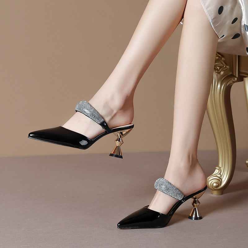 French Sexy Rhinestone High Heels – Elevate Your Style with Elegance