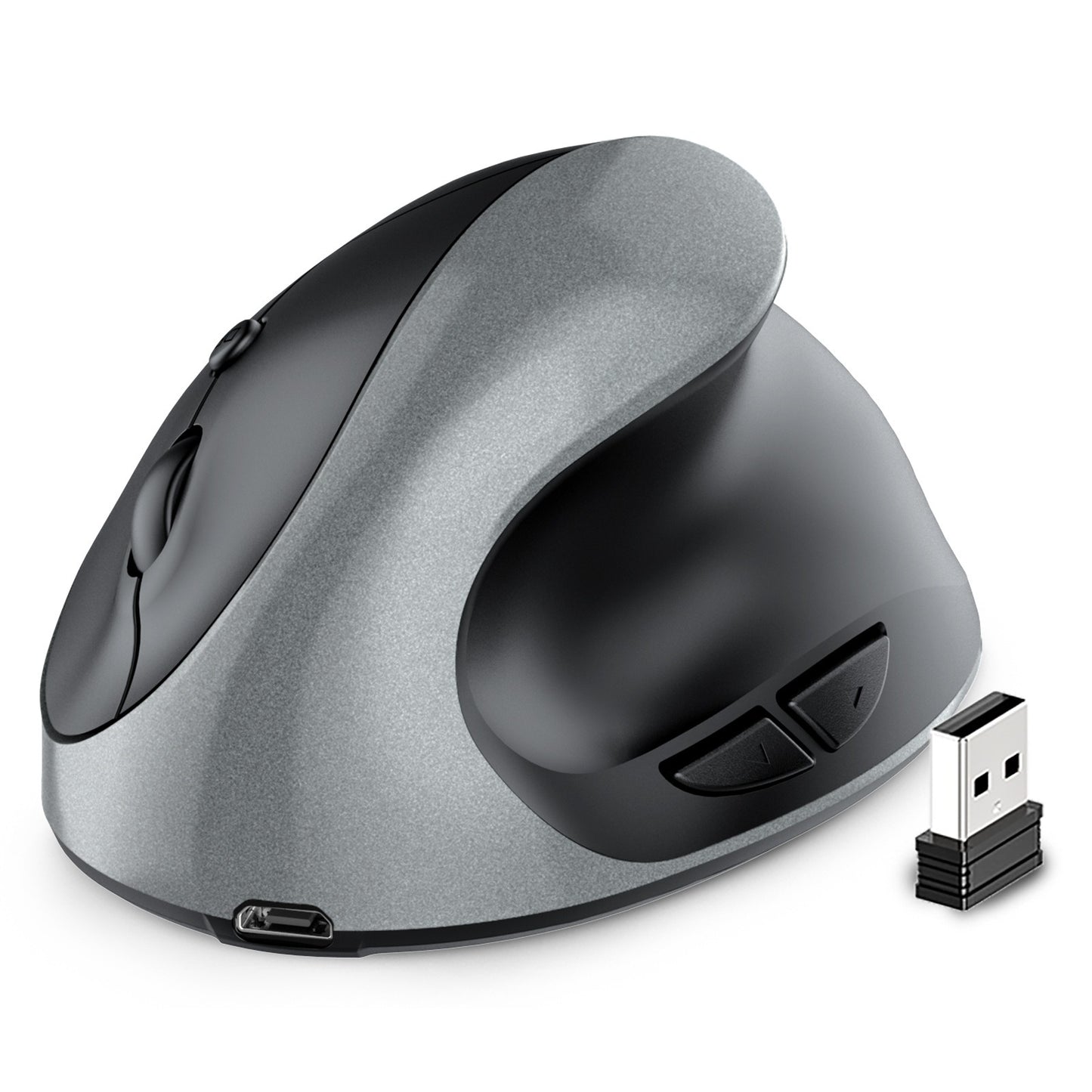 Vertical grip rechargeable silent wireless anti mouse hand designer drawing office creative ergonomic mouse