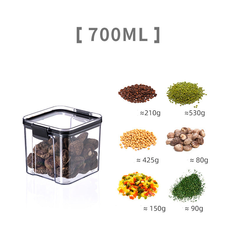 Sealed Cans Of Whole Grains Kitchen Storage Food Grade Transparent Plastic Cans Box Snacks Dry Goods Tea Storage Cans eprolo