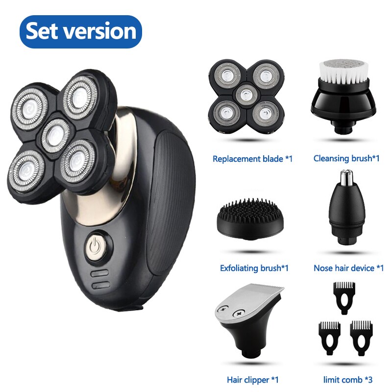 Multifunctional Grooming kit Electric Shaver Wet Dry For Men Electric Razor Rechargeable Bald Head Shaving Machine Beard Trimmer eprolo