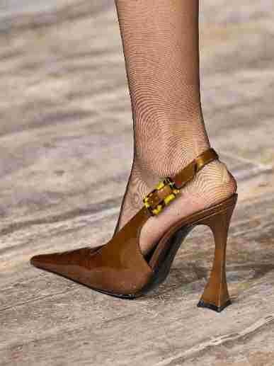 High Heel Lacquer Leather Mid Mouth Back Empty Single Shoes Pointed and Sexy Large Size Shoes for Women