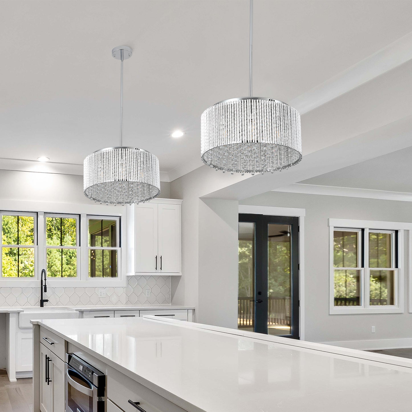 Modern Crystal Chandelier for Living-Room Round Cristal Lamp Luxury Home Decor Light Fixture eprolo