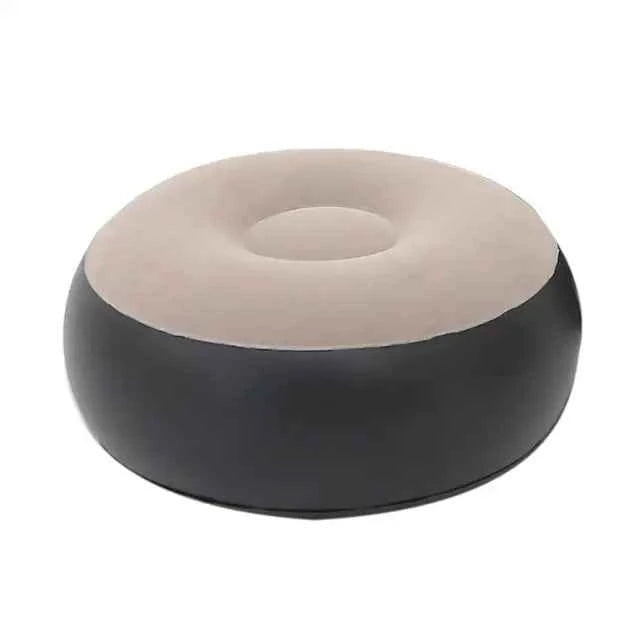 Inflatable Air Mattress Sofa - Comfortable Lazy Chair and Leg Stool for Home and Outdoor Use