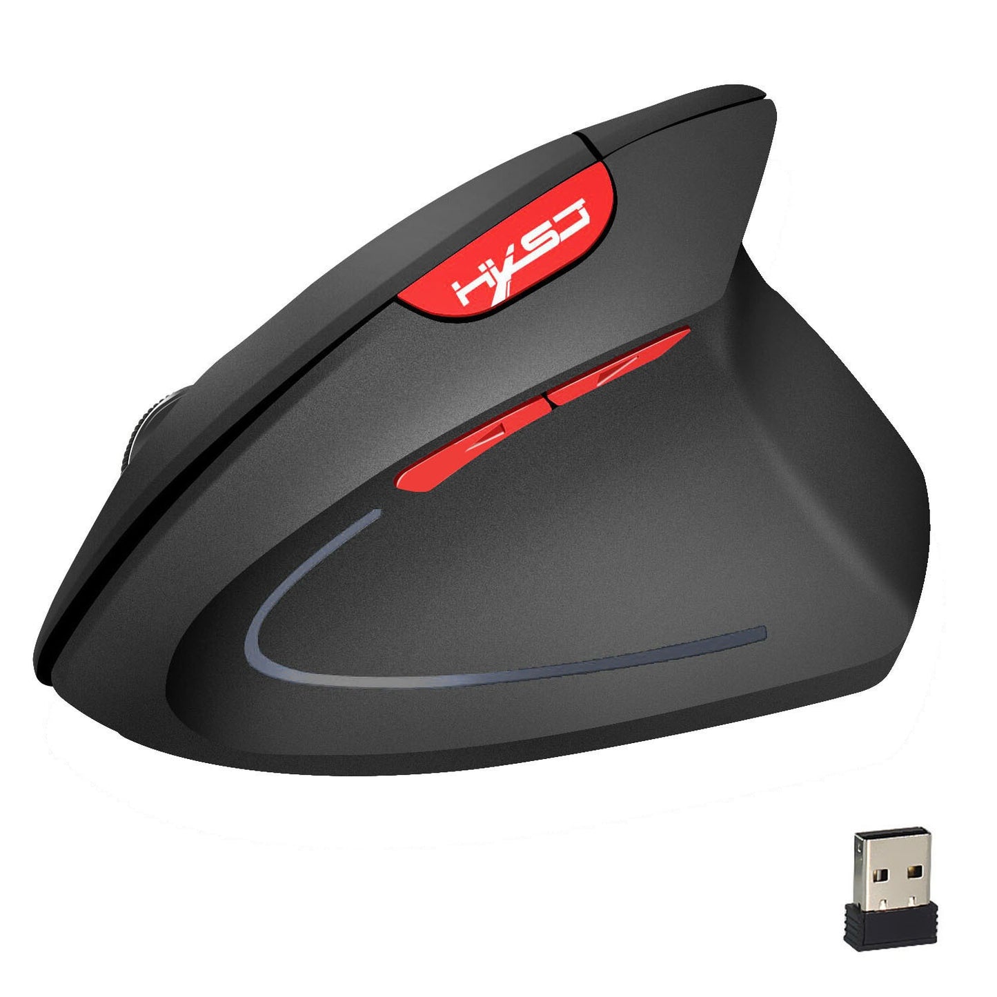New Wireless Mouse 2.4G Vertical Health Mouse External Battery 6D Design Computer Office