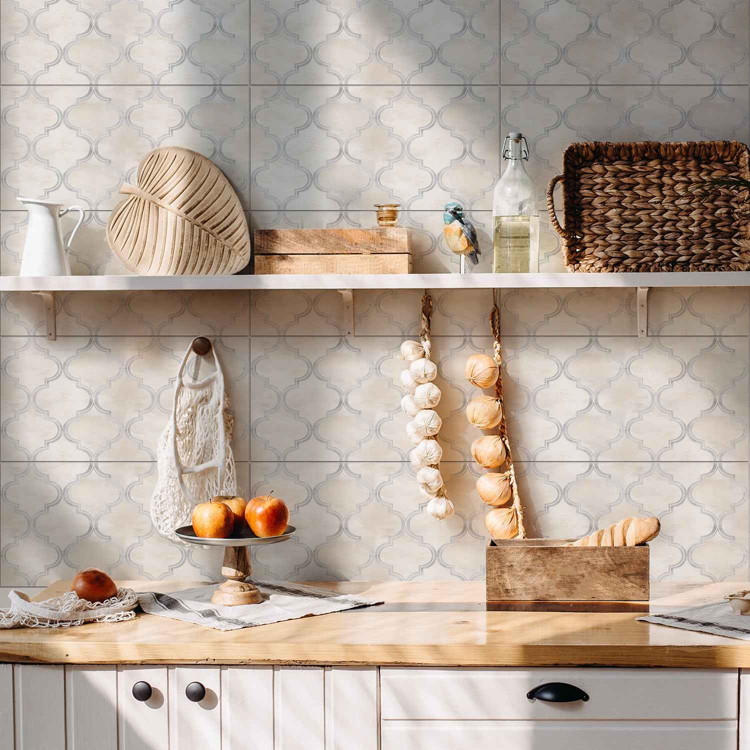 Funlife Elegant Style Thickened Brick Stickers American-Style New Kitchen Wall Decoration Waterproof Self-Adhesive