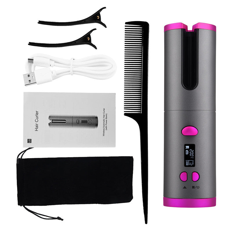 Unbound Automatic Hair Curler Cordless Electric Curling Roller Professional Ceramic Hair Waver Rechargeable Auto Curler Curls eprolo