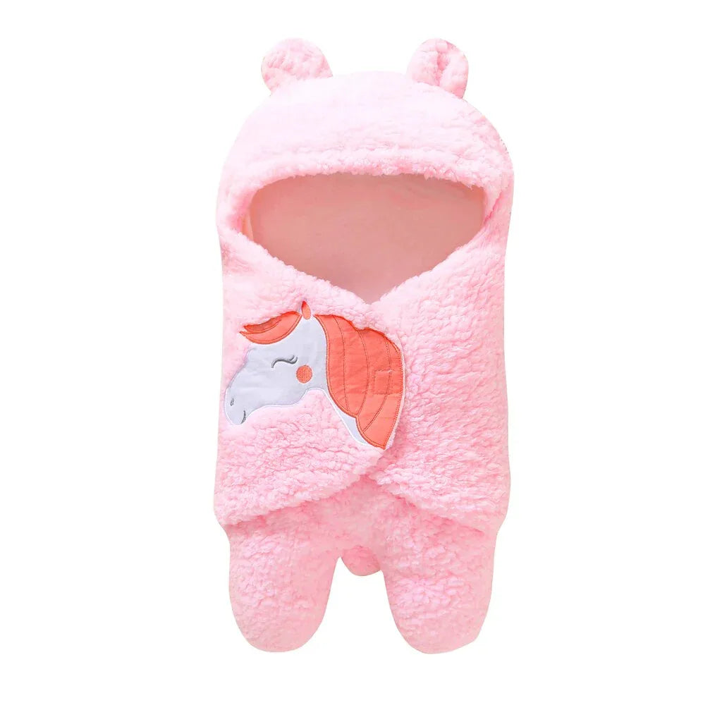 Baby's Clothing Set Cute Cartoon Warm Wrap Blanket Jumpsuit One-piece Suit - Shello's Creative Boutique