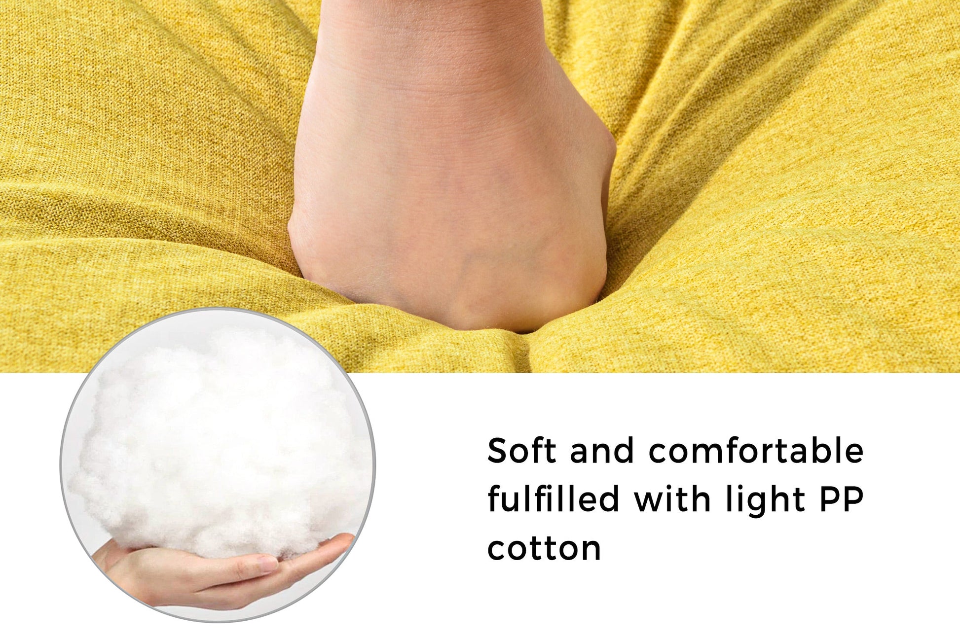 65" Mid-Century Modern Fabric Corner Lounge Chair Upholstered Indoor Chaise Lounge for Bedroom eprolo