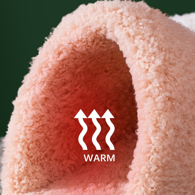 Winter House Warm Fur Slipers For Women Cute Cat paw Designer Bedroom Warm Plush Shoes Non-slip Indoor Women Furry Slippers eprolo