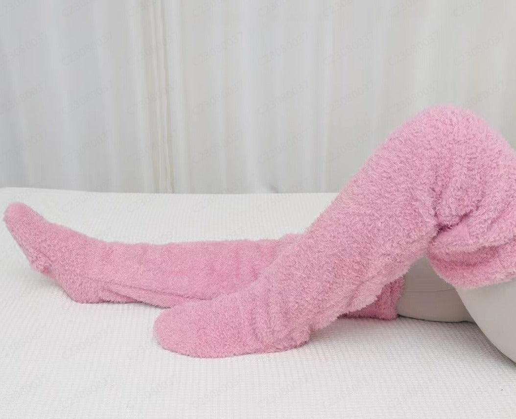 Cozy Plush Over-Knee Socks - Ultra-Soft Winter Leg Warmers