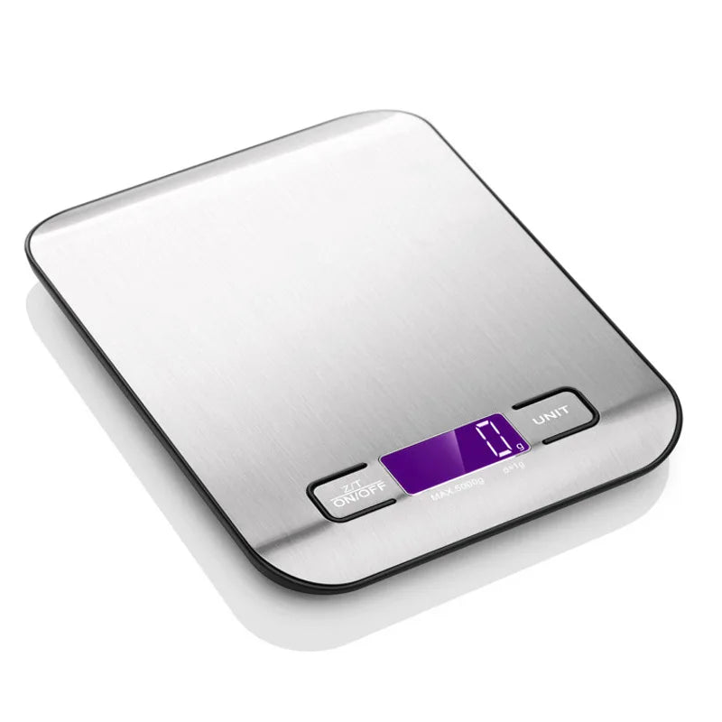 5/10KG Digital Kitchen Scale Stainless Steel Portable Kitchen Food Scale LED Display Electronic Jewelry Baking Weight Scales eprolo