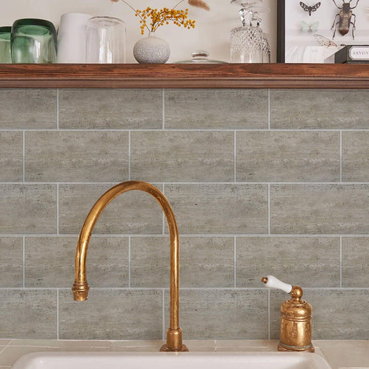 Funlife City Light Thickened Brick Stickers Brown Dirty-Resistant Kitchen And Bathroom Wall Decoration - Shello's Creative Boutique