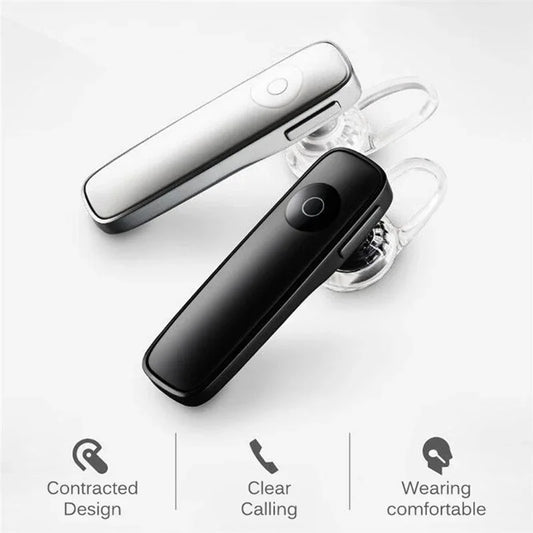 M165 Mini Bluetooth Earphone Stereo Bass Bluetooth Headset Handsfree Earloop Wireless Earpiece With Mic For All Smart Phones - Shello's Creative Boutique