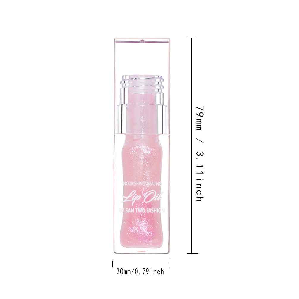 Hydrating Colour Changing Lip Gloss Sparkling Shimmer Lip Oil Plumping Liquid Lipstick