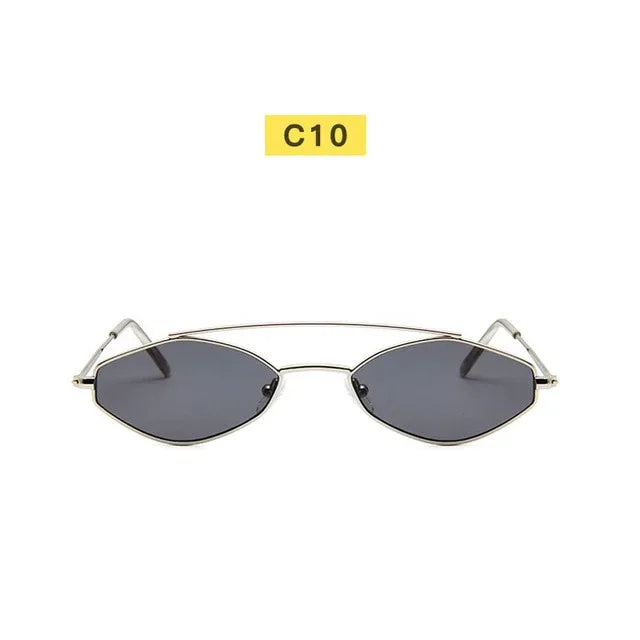 90s Sunglasses Women Retro Oval Sunglasses Lady Brand Designer Vintage Black Sunglasses Girls Eyeglasses UV400 Oculos - Shello's Creative Boutique