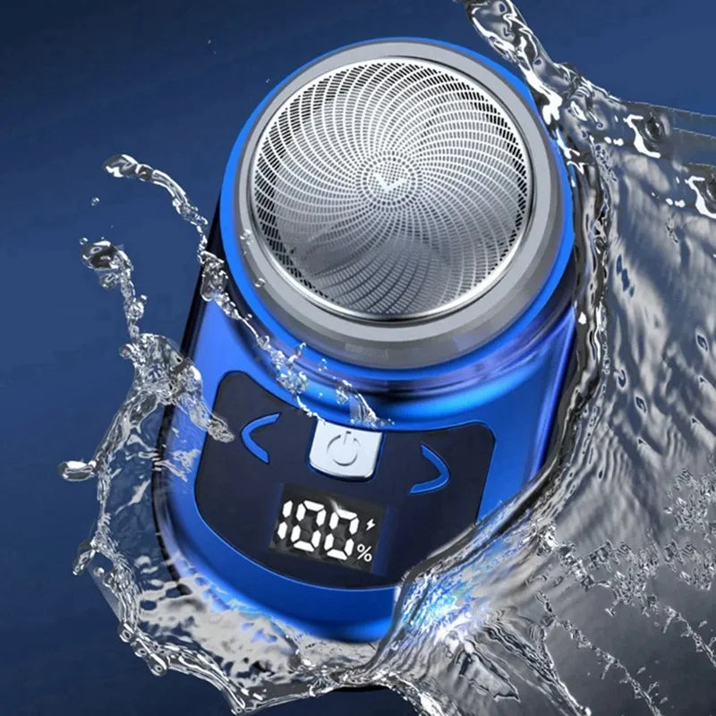 Portable Electric Shaver Pocket Shaving For Men Mini Beard Shaver LCD Power Display Rechargeable Travel Home Shaver Easy Install eprolo