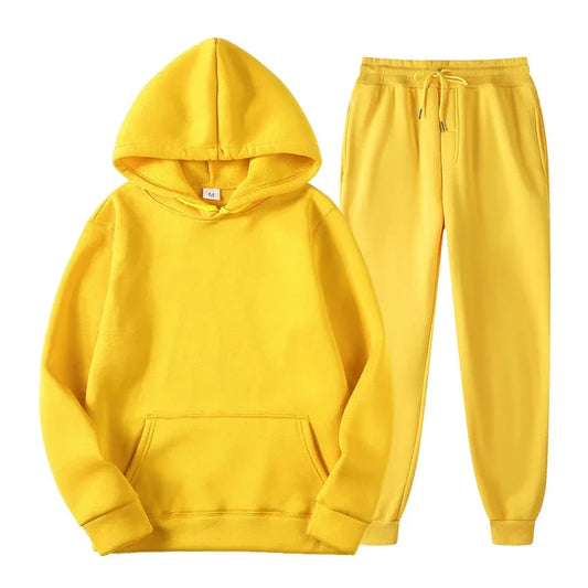 Women's Oversized Hooded Running Hoodie and Sport Pants Set - Casual Fleece Tracksuit - Shello's Creative Boutique