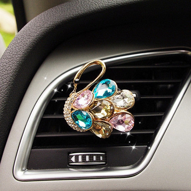 Car Air Freshener Scents Auto Perfume Vent Outlet Clip With Solid Fragrance Sheet Swan Mushroom Butterflies Planet Dance Girl eprolo