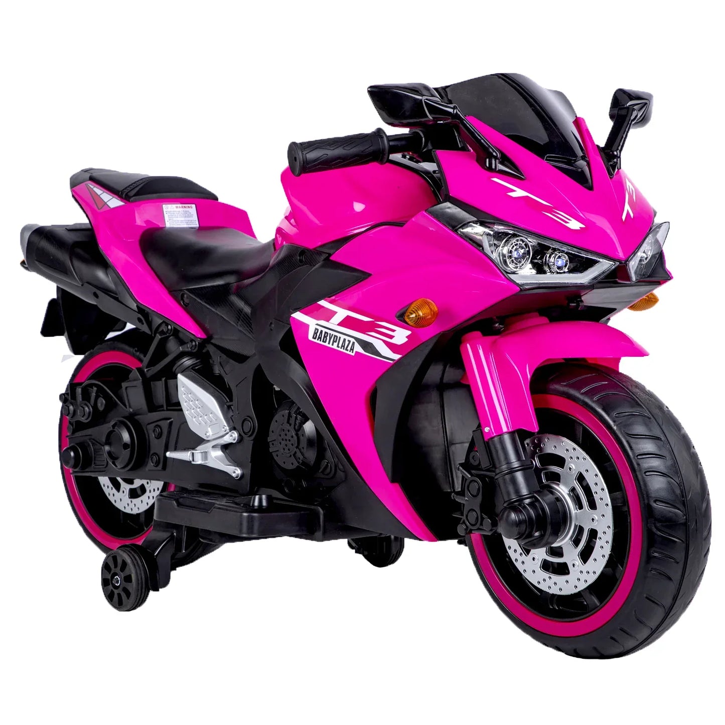 Tamco Kids Electric Motorcycle 12V - Ride-On Toy with Training Wheels Ages 3-6 - Shello's Creative Boutique