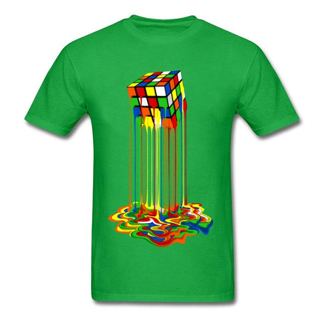 Good Quality Cube T-Shirts Rainbow Abstraction Cube Sheldon Cooper T Shirt Big Discount Best Tee Shirt Women Men Funny Tops Tee Shello Creative Boutique