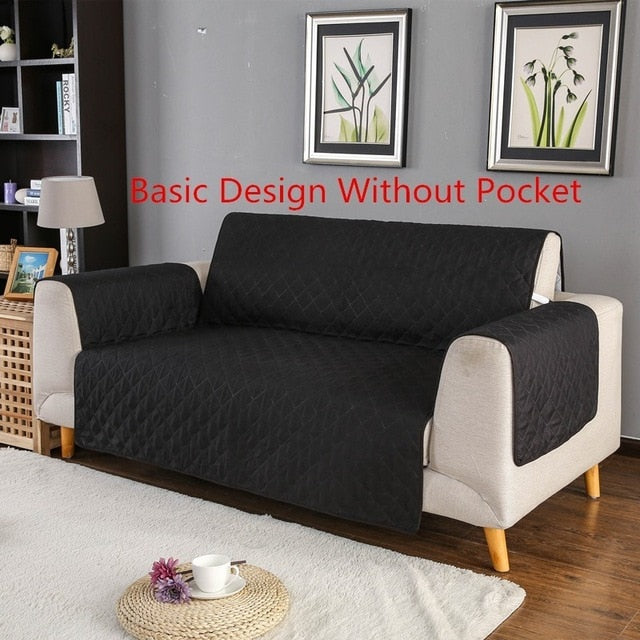 Sofa Couch Cover Chair Throw Pet Dog Kids Mat Furniture Protector Reversible Removable Armrest Slipcovers 1/2/3 Seat eprolo