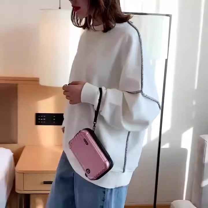 7-Inch Crossbody Bag - Shoulder Hand Storage Suitcase Small Bag