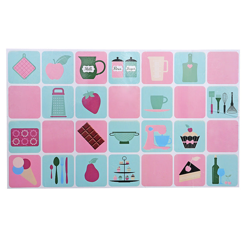 Self Adhesive Oil Proof Sticker Kitchen High Temperature Resistant Tile Wall Sticker Stove Waterproof Sticker Oil-Proof Paper Oil Fume Sticker Wall