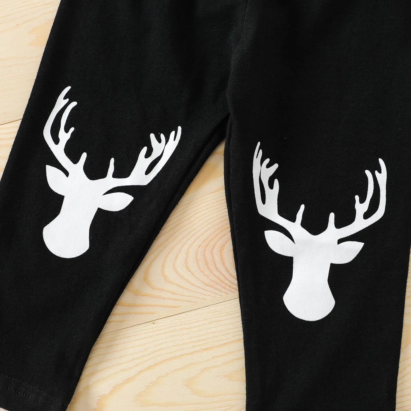 Christmas Baby Clothes - Antler Print 2pcs Set Girls (0-24m) - Shello's Creative Boutique