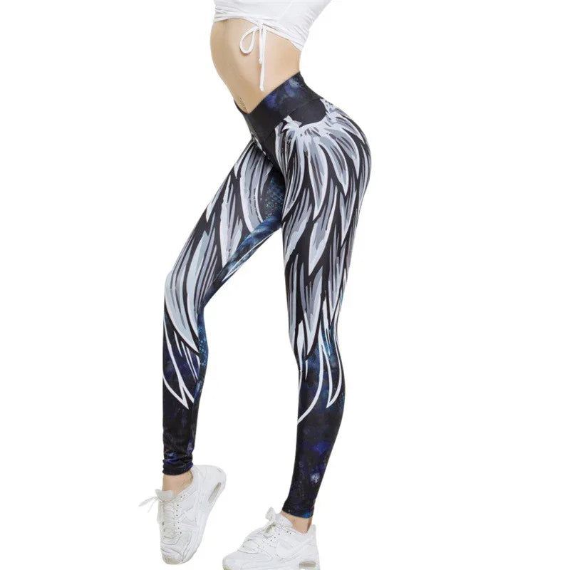 Angel Wing Women Leggings - Shello's Creative Boutique