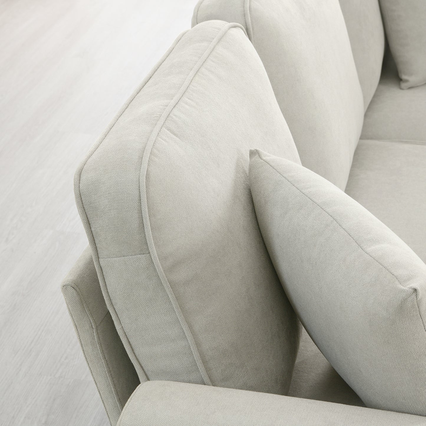 Modern U-Shape Sectional Sofa – 7-Seat Fabric Sofa Set with Pillows for Living Room, Apartment & Office