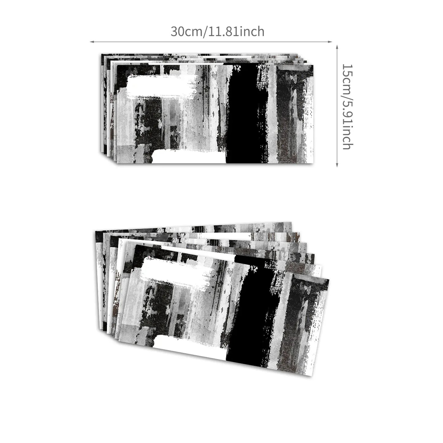 Funlife Black And Gray Style Thickened Brick Stickers Home Renovation Bathroom Wall Decoration Waterproof Stickers - Shello's Creative Boutique