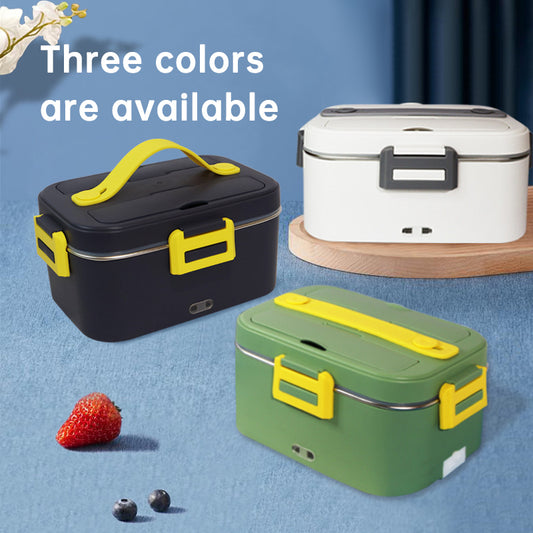 New portable household car 110 / 220V 12V/24V rechargeable automatic heated electric lunch box bento food heater container box eprolo