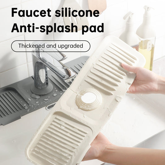 Silicone Drain Pad Faucet Drain Pad Kitchen Countertop Sink Drain Splash Proof Device eprolo