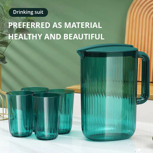 Cold Water Pot, Cup Tray Combination, Plastic Tea Pot, Fruit Tea, Transparent Cold Water Pot, Drinking Water Kit eprolo