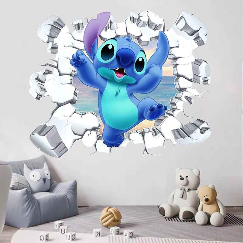 StarCraft Wall Sticker - Baby Stitch Self Adhesive Cartoon for Bedroom Dormitory Wall Decor
