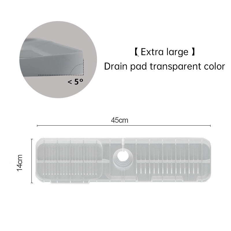Silicone Drain Pad Faucet Drain Pad Kitchen Countertop Sink Drain Splash Proof Device eprolo