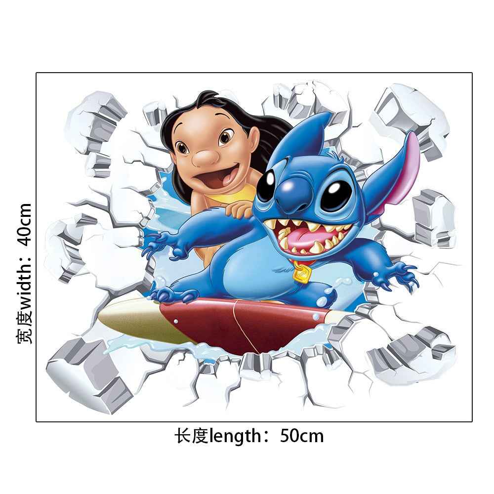 StarCraft Wall Sticker - Baby Stitch Self Adhesive Cartoon for Bedroom Dormitory Wall Decor