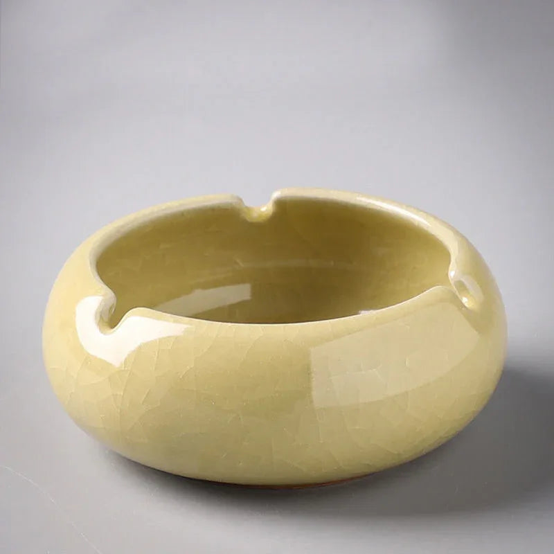 Eprolo Ceramic Ashtray – Retro Creative Design for Home, Living Room, and Office - Shello's Creative Boutique