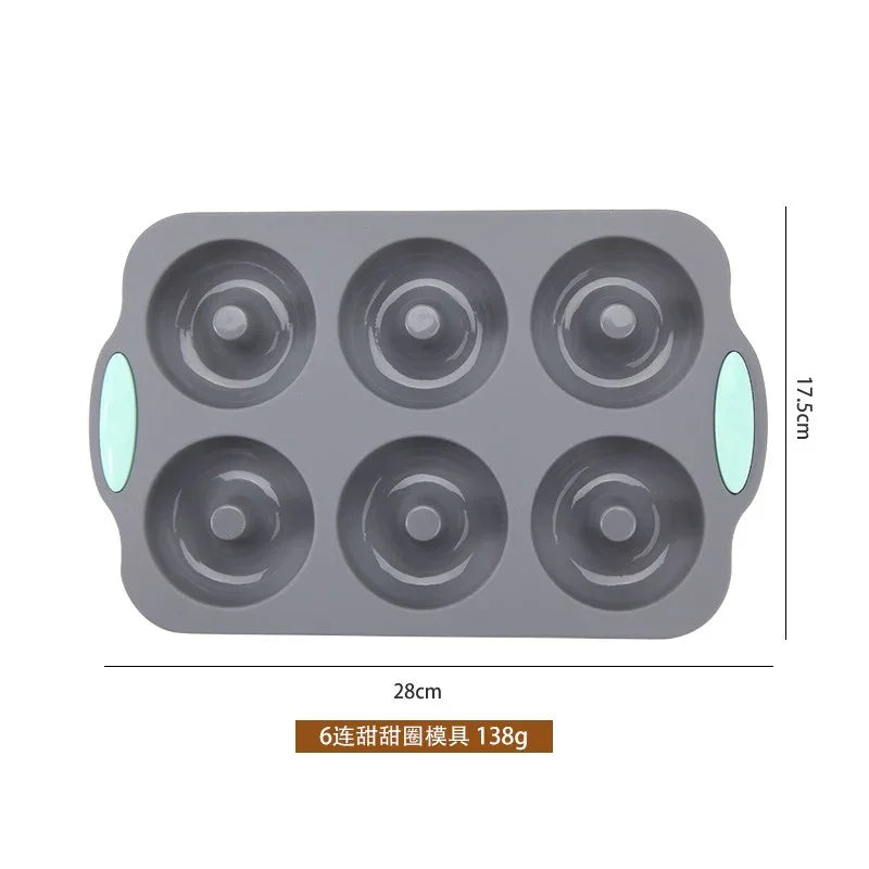 Silicone chiffon cake mold rectangular round high temperature resistant baking pan toast donut mold - Shello's Creative Boutique