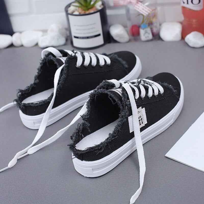 Women's Canvas Sneakers – Chic, Comfortable, and Timeless for Spring & Summer!