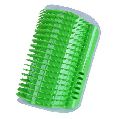 Cat Self-Grooming Brush with Catnip - Wall-Mounted Massage & Shedding Tool