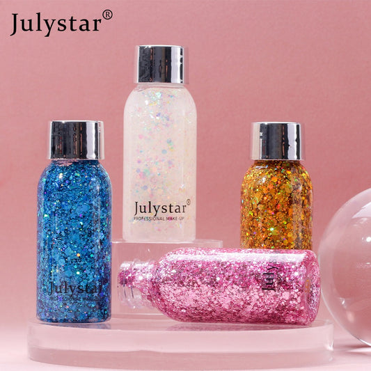 Julystar Broken Diamond Glitter Powder Cross-Border Pop Show Stage Night Club Makeup Sequins Eye Shadow Makeup Shello Creative Boutique