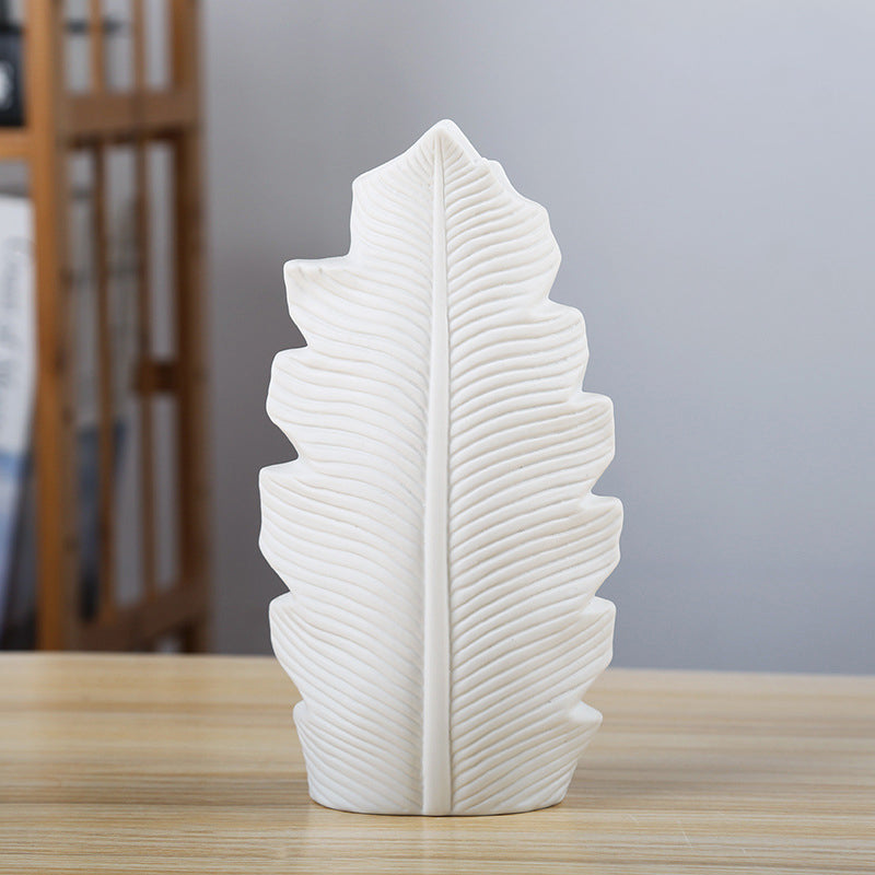 Scandinavian Simple Style Ceramic Vase Decoration Pure White Pigment Roasted Flower Decoration eprolo