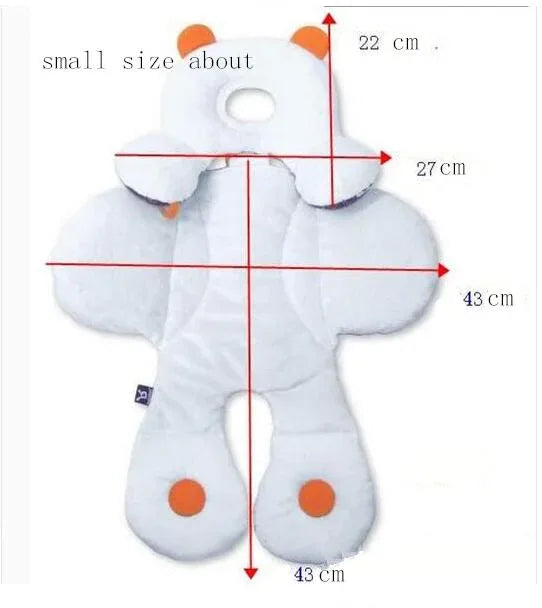 Baby Head & Body Support Cushion - Car Seat Stroller Insert 1-24M - Shello's Creative Boutique