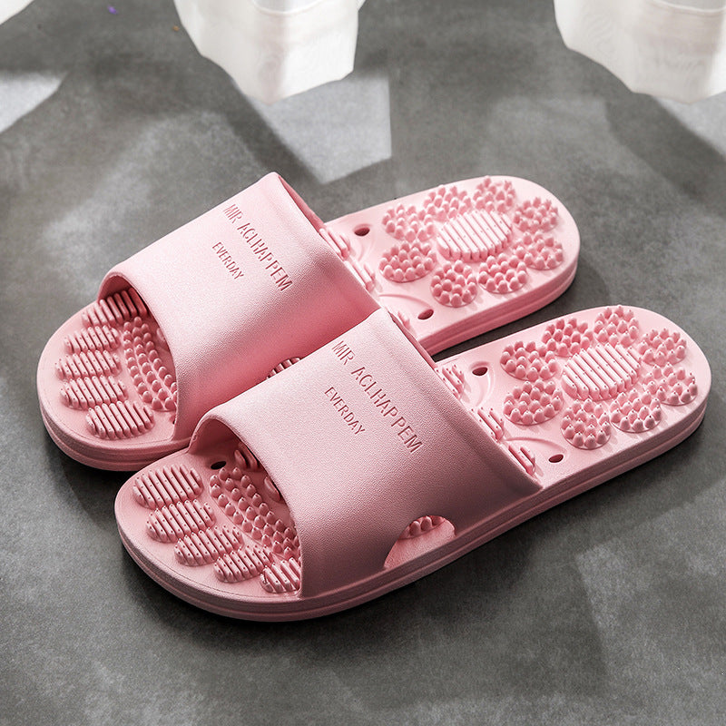 Home Bathroom Non-slip Indoor Slippers Supermarket Hotel Men's And Women's Massage House Soft Foams Slippers eprolo