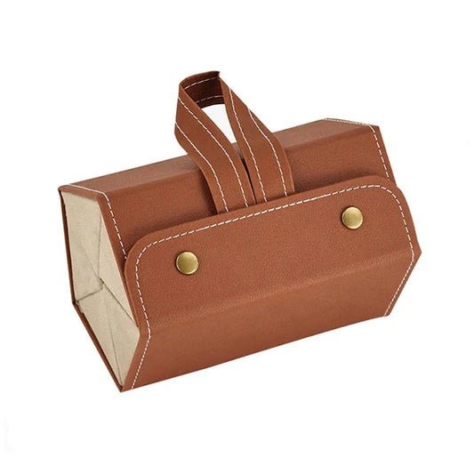 Premium Leather Glasses Storage Case - Elegant Organizer for 2-6 Sunglasses - Shello's Creative Boutique