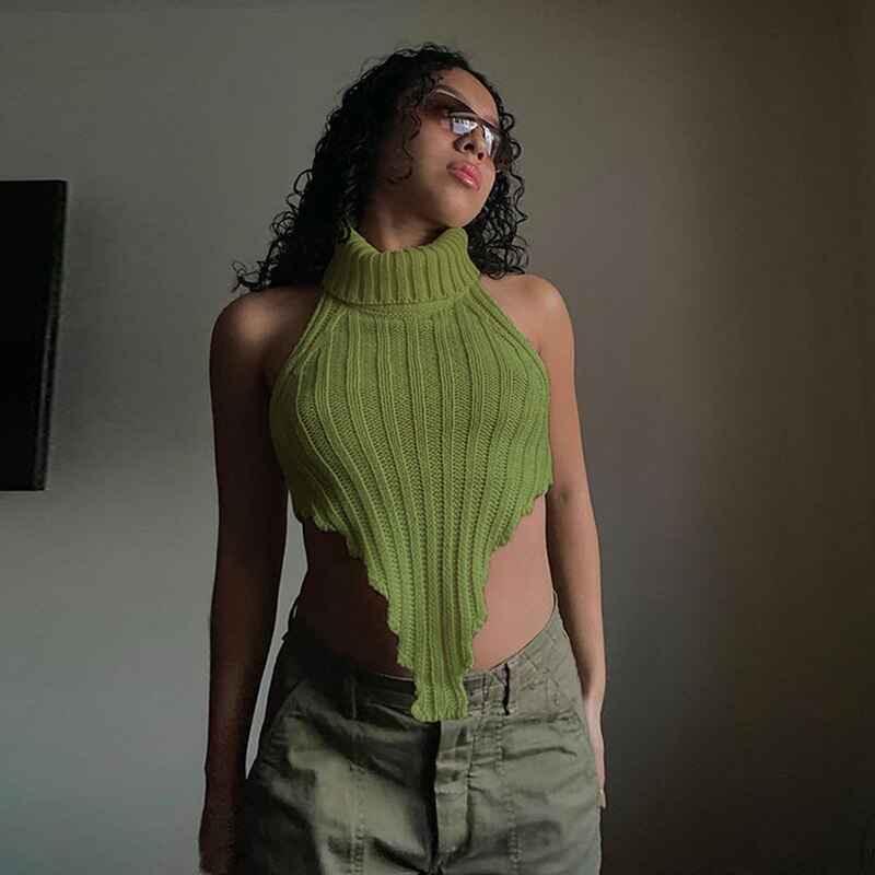 Kliou Knitted Vest for Women – High Street Fashion Statement - Shello's Creative Boutique