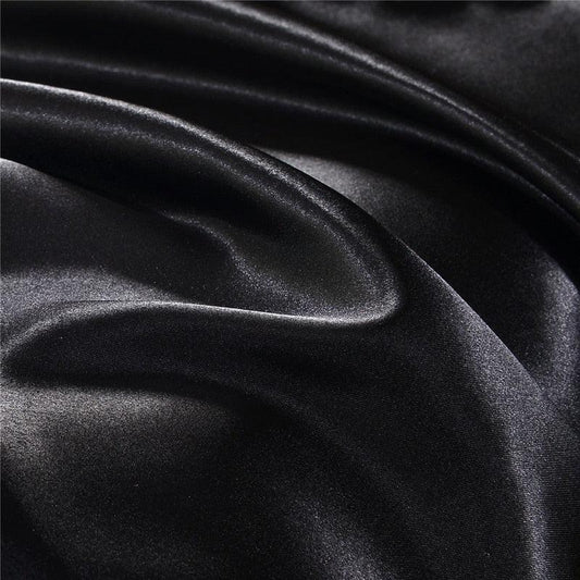 Premium Black Duvet Cover - Soft Polyester Quilt Cover with Zipper Closure - Shello's Creative Boutique