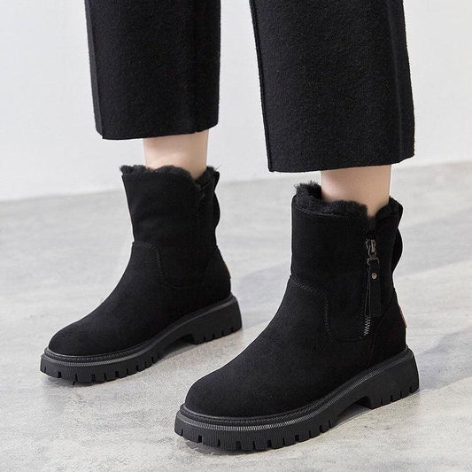 Women's snow boots winter cashmere women's shoes Warm boots cotton shoes women's boots - Shello's Creative Boutique