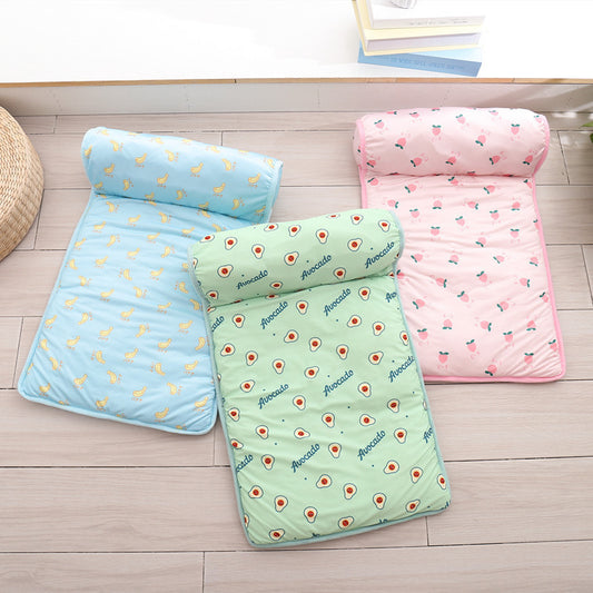 Cat dog pet ice pad summer autumn cooling heatstroke prevention sleeping mat fruit mat non-slip ice silk mat eprolo